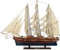 Ξύλινο Παραδοσιακό Καράβι 90 x 16 x 75 (H) cm, Χρώμα Καφέ-Μπλέ Lianos 31117