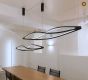 SE LED 100 SIGMA PENDANT BLACK 49W  3CCT 20x100cm IP20 220V 2 YEARS WARRANTY Α1 HOMELIGHTING 77-50664