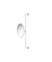 Καθρέπτης Μεγεθυντικός Επιτοίχιος Ρυμθιζόμενου Ύψους Ø20 εκ. Μεγέθυνση x3 White Mat Sanco Mirrors MR-708-M101