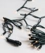 100Led Rubber Λαμπάκια Επεκτεινόμενα Με Πράσινο Καλώδιο/Θερμό Λαμπάκι , Χωρίς Καλώδιο Παροχής Ip65 Στεγανό,(10cm Απόσταση) 10 Μέτρα (Kelvin: 2.500 - 3.000) Lianos 63424