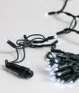 400Led Rubber Λαμπάκια Καουτσούκ Επεκτεινόμενα Ip65 Με Πράσινο Καλώδιο/Λευκό Λαμπάκι (10cm Απόσταση) 39Μέτρα (Kelvin: 6.000 - 10.000) Lianos 80100