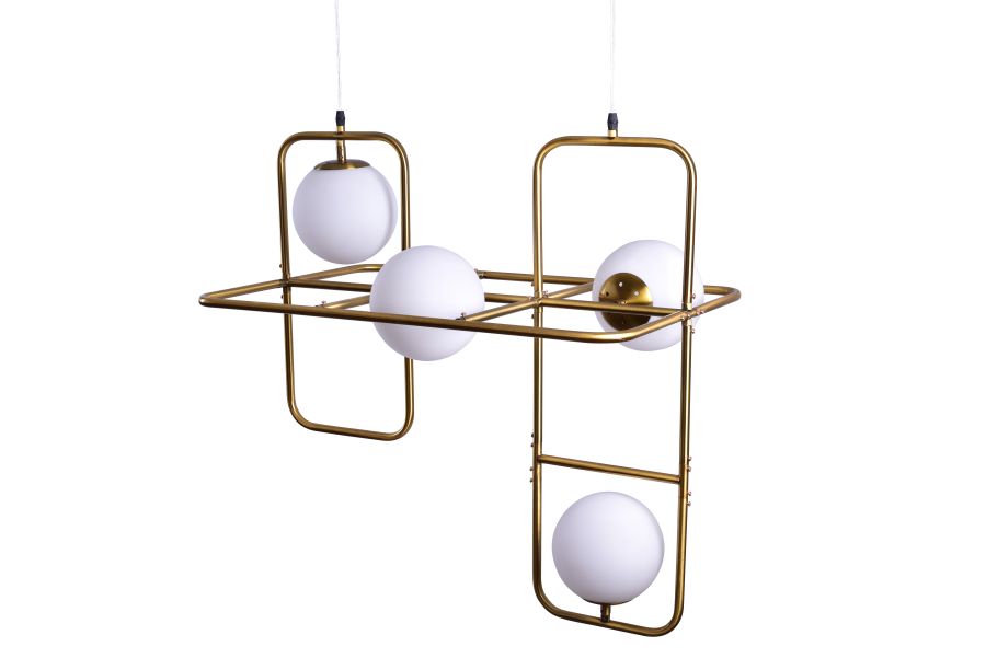 SE 133-4PS ATHEN PENDANT LAMP BRUSHED BRASS 1B4 HOMELIGHTING 77-3594