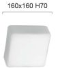Πλαφονιέρα Λευκή Μονόφωτη 1xG9 L160xH70mm Tito Viokef 4132400