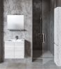 Έπιπλο Μπάνιου 100 εκ. με Νιπτήρα Χρώμα Pine Dark Sanitec Alba A 100