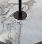 Φωτιστικό Δαπέδου με Τραπεζάκι Βάση Ø33xH140cm Τ.Μάρμαρο Αμπαζούρ Ø30-40xH25cm FLT 6323 WH # ARlight 0163051