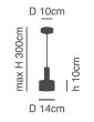 SE21-BL-4-MS2 ADEPT TUBE Black Pendant Black Metal Shade+ HOMELIGHTING 77-8547