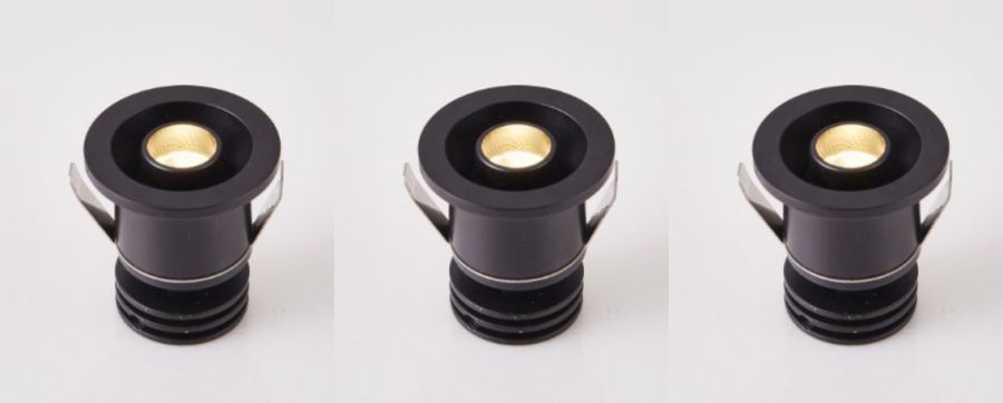 SE-SPL-CM-M-BL-3K MAVI SPOT LED  RECESSED 3 LIGHT 3*2W  MOVABLE BLACK 3000K HOMELIGHTING 77-9254*3