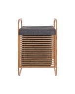 Καλάθι Απλύτων  40x40x70cm με θήκη Πολυεστέρα Bamboo Essential Estia Home Art 02-13042