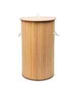 Καλάθι Απλύτων Bamboo Essentials Πτυσσόμενο Στρογγυλό 57lt  Estia Home Art 02-12823
