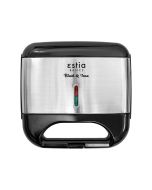 Τοστιέρα 2 Θέσεων 800w Estia Home Art Black & INox 06-12175