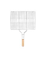 Σχάρα Ψησίματος Barbeque Μεταλλική 49x30cm με Ξύλινη Λαβή  Estia Home Art 05-9489