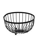 Φρουτιέρα 25x13cm Μεταλλική Μαύρη Estia Home Art Bamboo Essentials 01-1407