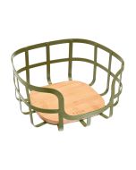 Φρουτιέρα 24x24x12,7cm Μεταλλική Λαδί Estia Home Art Bamboo Essentials 01-14162