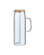 Κανάτα Γυάλινη 1500ml με Καπάκι Estia Home Art Bamboo Essentials 01-19594