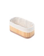 Καλάθι Οργάνωσης με Επένδυση 19,5x10cm Estia Home Art Bamboo Essentials 02-19648