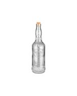 Μπουκάλι Γυάλινο 720ml με Καπάκι Φελλού Estia Home Art 01-21849