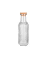 Μπουκάλι Γυάλινο Διάφανο Ανάγλυφο 1000ml με Φελλό Estia Home Art 00-21887