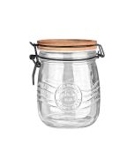 Δοχείο Αποθήκευσης Γυάλινο 750ml με Καπάκι Κλιπ Estia Home Art Allure 01-23898