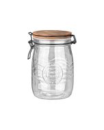 Δοχείο Αποθήκευσης Γυάλινο 1000ml με Καπάκι Κλιπ Estia Home Art Allure 01-23904