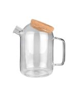 Κανάτα Γυάλινη 1500ml με Καπάκι  Φελλού Estia Home Art 01-23577