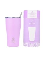 Θερμός Coffee Mug 500ml Estia Home Art Save the Aegean Lavender Purple 01-23195