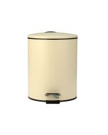 Χαρτοδοχείο Classic 5lt  με Πεντάλ Κρεμ Ματ Estia Home Art 02-3784