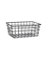 Καλάθι Οργάνωσης 24x18x10cm Μαύρο Μεταλλικό Estia Home Art Bamboo Essentials 01-26714