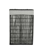 Καλάθι Απλύτων 2 Θέσεων Μαύρο 37x22x55cm Estia Home Art Nest 02-28077