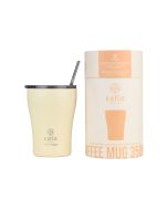 Θερμός Coffee Mug 350ml Estia Home Art Save the Aegean Lily White 01-23027