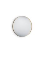 Καθρέπτης Στρόγγυλος  Ø80 εκ. Χρυσαφί Μεταλλικό Πλαίσιο Mirrors & More Britta 1430179