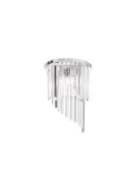 Φωτιστικό Απλίκα Επιτοίχια Τρίφωτη L300xH450xP150 mm Χρωμέ -Διάφανα Κρύσταλλα Ideal Lux Carlton AP3 168913