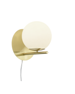 Pure Μοντέρνο Φωτιστικό Τοίχου με Ντουί E14 σε Χρυσό Χρώμα Πλάτους 18cm Trio Lighting 202000108