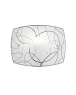Spirelli Μοντέρνο Φωτιστικό Τοίχου με Ντουί E27 σε Λευκό Χρώμα Πλάτους 30cm Trio Lighting 204400101