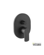 Μίκτης Εντοιχισμού 2 Εξόδων Glam Vicario Black Matt  610050D-400