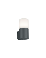Hoosic Στεγανή Επιτοίχια Πλαφονιέρα Εξωτερικού Χώρου E27 Ανθρακί σε Μαύρο Χρώμα 224060142 Trio Lighting 224060142