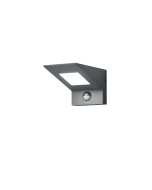 Στεγανή Επιτοίχια Πλαφονιέρα Εξωτερικού Χώρου με Ενσωματωμένο LED 8W 850lm 3000K σε Γκρι Χρώμα 225369142 Trio Lighting 225369142