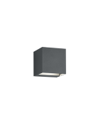 Adaja Στεγανή Επιτοίχια Πλαφονιέρα Εξωτερικού Χώρου με Ενσωματωμένο LED σε Μαύρο Χρώμα 226860242 Trio Lighting 226860242