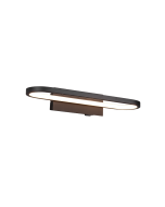 Φωτιστικό Μπάνιου Επίτοιχο IP44 L40cm LED 17w 3000K 1700lm Black Mat Trio Lighting Gianni 283770132