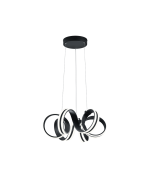 Carrera Μοντέρνο Κρεμαστό Φωτιστικό με Ενσωματωμένο LED σε Μαύρο Χρώμα Trio Lighting 325010132