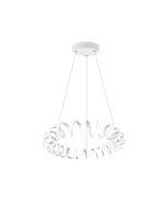Curl Μοντέρνο Κρεμαστό Φωτιστικό με Ενσωματωμένο LED σε Λευκό Χρώμα Trio Lighting 325110131