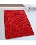Πατάκι Μπάνιου Κόκκινο 50x80cm #2335 Cotton Chenille San Lorentzo 1509 RED