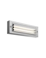 ΦΩΤΙΣΤΙΚΟ ΤΟΙΧΟΥ ΜΕ ΓΡΙΛΙΕΣ LED 6W 255X42X90 3CCT IP65 ΓΚΡΙ "SENARIO" ARTE ILLUMINA Eurolamp 145-52110