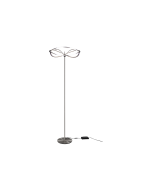Charivari Μοντέρνο LED Φωτιστικό Δαπέδου Υ175xΜ52εκ. με Θερμό Λευκό Φως σε Ασημί Χρώμα Trio Lighting 421210107