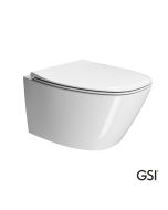 Λεκάνη Κρεμαστή MODO+/54 Swirlflush με κάλυμμα Slim Soft Close MS84C, GSI White  841500SC-300