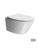 Λεκάνη Κρεμαστή MODO+/54 Swirlflush με κάλυμμα Slim Soft Close MS84C, GSI White Matt  841500SC-301
