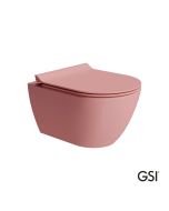 Λεκάνη Κρεμαστή Pura/50 Swirlflush με κάλυμμα MS86SC Super Slim Soft Close, GSI Blush Matt  881600SC-821