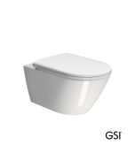 Λεκάνη Κρεμαστή Kube-X/55 Swirlflush με κάλυμμα Slim Soft Close MS99C, GSI White  941500C-300
