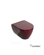 Λεκάνη Κρεμαστή GLAM/50,5 Twist με κάλυμμα Slim Soft Close, Scarabeo Cherry Glossy  520100SC-830