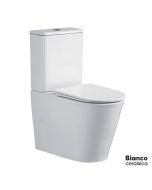 Λεκάνη Χαμηλής Πίεσης Πισωστόμια VERSA/63 Rimless Back To Wall με κάλυμμα Soft Close 9620SC, Bianco Ceramica White  VR12000SC-300