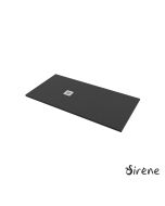 Ντουζιέρα Cast Marble (Χυτό μάρμαρο) με Βαλβίδα Slate 160 x 80 Sirene Black Matt  S16080-401